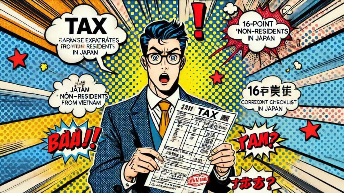 🔐ベトナムから日本に帰任した駐在員が実は「非居住者」だった場合の税務対応【実務ポイントまとめ　16個のチェッリスト付き】