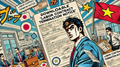 🔓ベトナムで使える!労働契約終了通知書の雛形【ダウンロード可能】