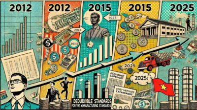 🔓【通達比較】ベトナム製造業における損金不算入の判断基準はこう変わった!2012→2015→2025 ベトナム原価差異の実務の調査報告書