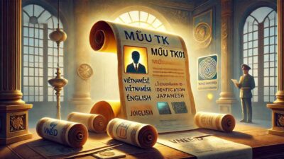 🔓【3言語対応】VNeIDのためのMẫu TK01の雛形を紹介！ベトナムで電子識別アカウント申請する人必見！