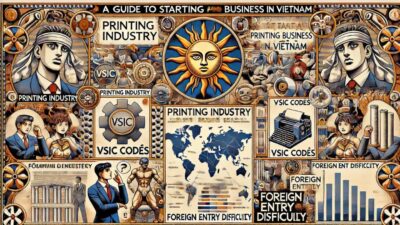 【完全保存版】ベトナムで印刷業を始めるなら？VSICコード一覧＆外資の参入難易度マップ！