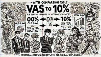 【比較表つき】ベトナムEPE向けサービス提供に対するVAT 0%→10%問題を旧法と新法でわかりやすく整理【実務ではまだ混乱】