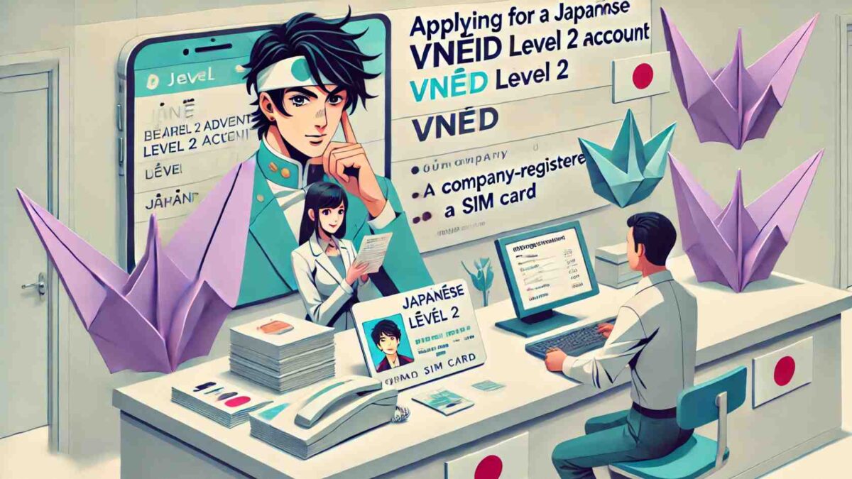 日本人個人のVNeIDレベル2申請、会社名義のSIMカードでも登録できるの？